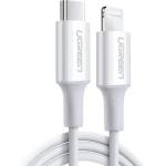 UGREEN КАБЕЛ USB-C/Lightining MFI, 1М UGREEN - БЯЛ (Ugreen 10493)