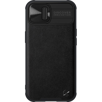Nillkin Гръб Nillkin leather camshield за Iphone 13 - Черен