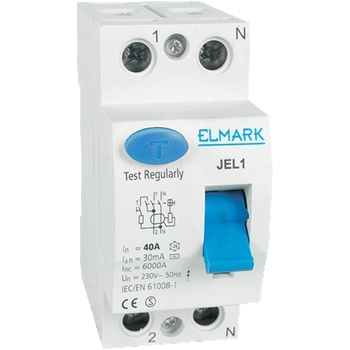 ELMARK ДЕФЕКТНОТОКОВА ЗАЩИТА jel1 6ka 2p 16a/10a (40220)