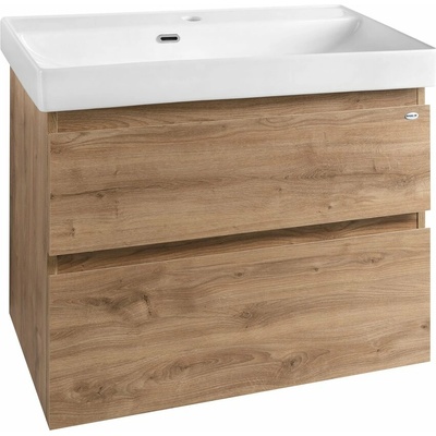 Aqualine ALTAIR umyvadlová skříňka 76x60x37cm, dub emporio AI388