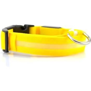 HARAHU Светещ нашийник за куче с usb зареждане - Жълт / xl kp30723 (30723)