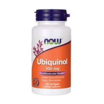 NOW Убикинол - Ubiquinol 100 мг. - 60 дражета - NOW FOODS, NF3142