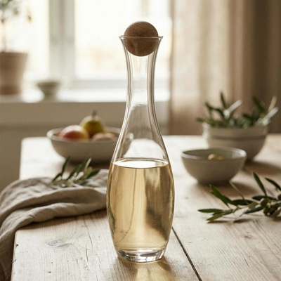 SAGAFORM Oval Oak 1 l skleněná karafa na vodu a víno