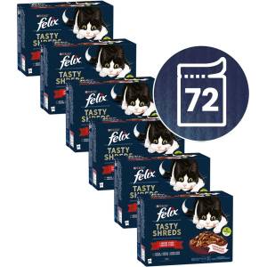 FELIX Капсули FELIX Tasty Shreds микс вкусен избор в сос 72 x 80 г
