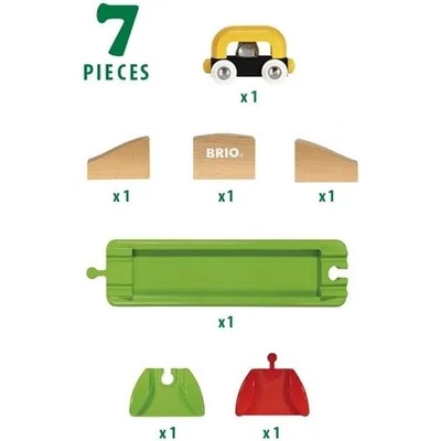 BRIO Дървено влакче с рампа (33728)