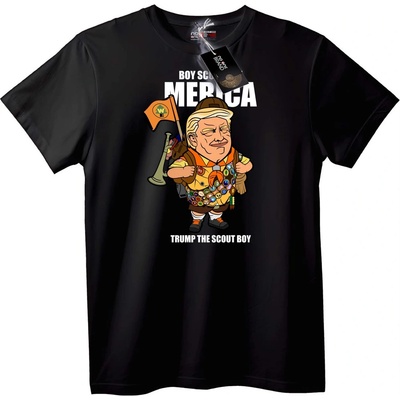 NOONEBRAND Тениска Trump - Скаутски момче - 4XL, Black
