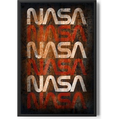 HYBRIS PRODUCTION AB plakát NASA Wom Logo Distressed 50 x 70cm