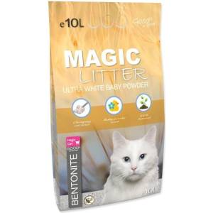 Magic Cat Постелка Magic Litter Bentonite Ultra White Baby Powder 10L (003-227)