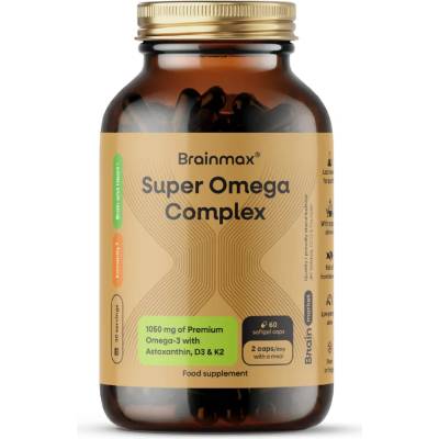 BrainMax Super Omega Complex 60 softgel kapslí