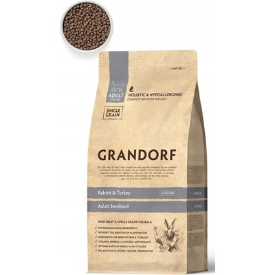 Grandorf Králik Morka pre dospelých sterilizované 0,4 kg