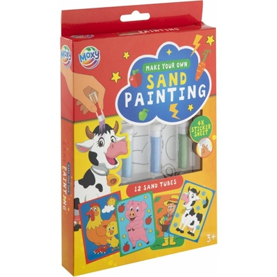 Grafix Pískové obrázky farma kravička prasátko slepička farmář – Sleviste.cz