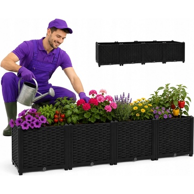 VidaXL Vyvýšený záhon 160 x 40 x 38 cm polypropylen