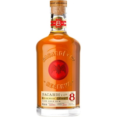 Bacardi Reserva Ocho 8y 40% 1 l (holá láhev) – Hledejceny.cz