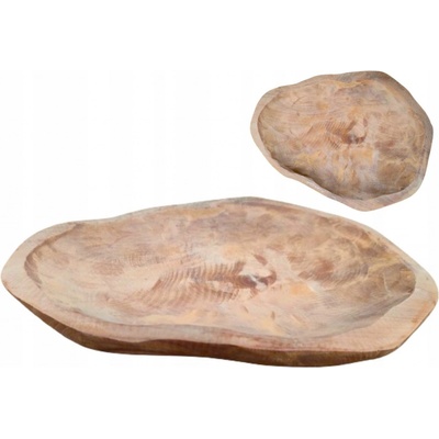 Home Styling Collection Dekorativní tác na teak 35x30x4cm stojan na hrnce – Zboží Dáma