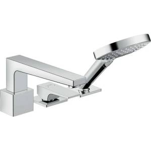 Hansgrohe Metropol - Смесител за ръба на ваната, 3-отворна инсталация, хром 32550000 (32550000)