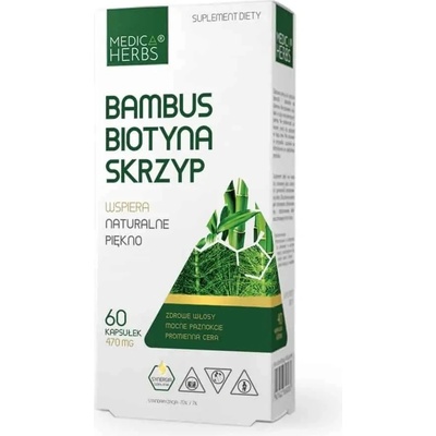 Medica bylinky bambus biotín praslička 60 kapsúl