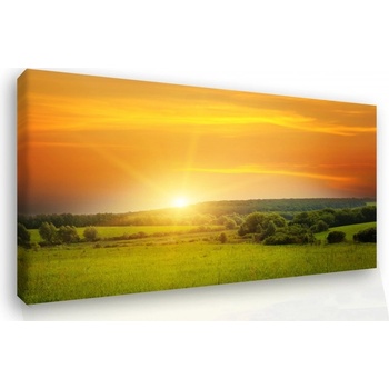 Malvis Obraz na stěnu - západ slunce v krajině Velikost: 150x100 cm