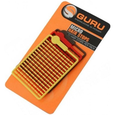 Guru Tackle Zarážky Micro Hair Stops Red Brown Yellow