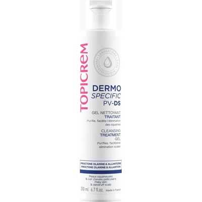 Topicrem PV DS Cleansing Gel umývací gél na telo a pokožku hlavy 200 ml
