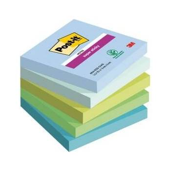 POST-IT Bloček Post-it Super Sticky OASIS, veľkosť 76x76 mm, 5 bločkov po 90 l