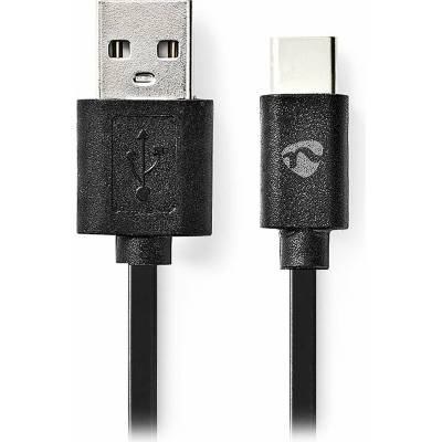Nedis CCGB60600BK10 USB 2.0, Typ-C Zástrčka - A Zástrčka, 1m, černý