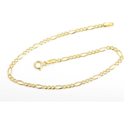 Figaro dámský zlatý náramek 3+1 ZLNA640F