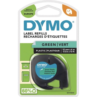 Dymo LetraTag páska plastová 12mm x 4m, zelená, 59425, S0721640