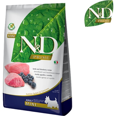 N&D Pumpkin Dog Adult Mini Lamb&Bueberry 2,5 kg