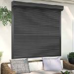 vidaXL Ролетна щора Антрацит 160 x 150 cm Алуминий и полиреутан (42047074)