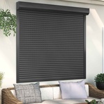 vidaXL Ролетна щора Антрацит 160 x 150 cm Алуминий и полиреутан (42047074)
