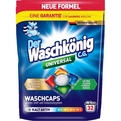 Der Waschkönig Gel práškové kapsle na praní 5-komorové Universal 32 PD