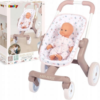 Smoby s otočnými kolečky Violette Baby Nurse 54 cm rukojeť – Zboží Dáma