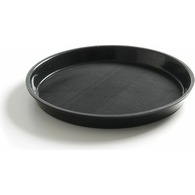 HENDI Podnos servírovací z polypropylénu protišmykový okrúhly s vysokým okrajom HENDI ⌀360xH39mm