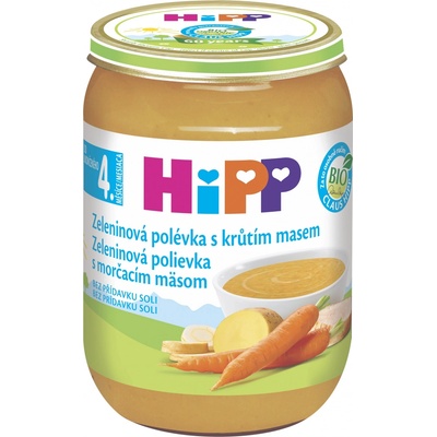HiPP Zeleninová s krůtím BIO 190 g