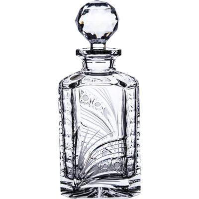 Bohemia Crystal Broušená karafa na whisky Bohemia Crystal, brus Kometa-okno 800ml