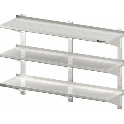 STALGAST Polica závesná nastaviteľná trojposchodová 1500x400x930 mm, 981804150
