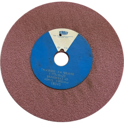 Tyrolit Brusný kotouč plochý 175 x 16 x 20 mm 98A60K9V40 T418900