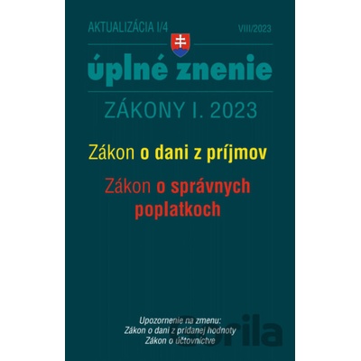 Aktualizácia I/4 - daňové a účtovné zákony - Poradca s.r.o.