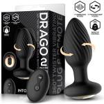 INTOYOU Drago 360 Twister Vibrating Anal Plug with 2 Motors and Remote Black