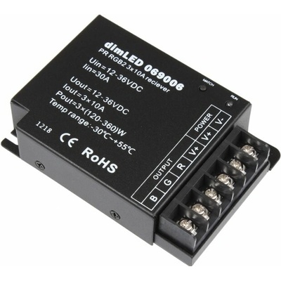 T-LED Přijímač dimLED PR RGB2 3x10A 069006