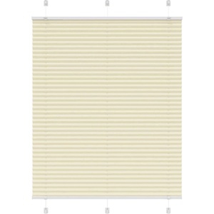 vidaXL Плисирана щора Cream 105x100 cm Ширина на плата 104, 4 cm (4015280)
