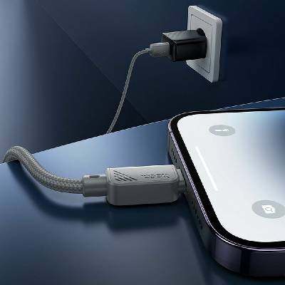 Hoco X113 USB A na Lightning 2,4A 1m šedý