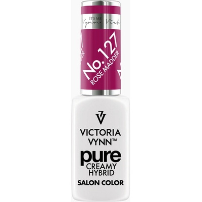 VICTORIA VYNN Hybridní gel lak PURE CREAMY HYBRID 127 Rose Madder 8 ml