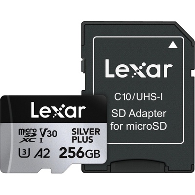 Lexar microSDXC Professional Silver Plus 256GB LMSSIPL256G-BNANG