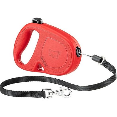 Ferplast Flippy One Cord S Red - Автоматичен повод за куче - въже 4.5 метра до 12кг