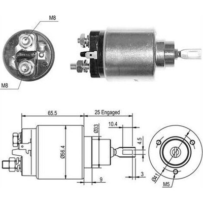 Elektromagnetický spínač pre żtartér MAGNETI MARELLI 940113050448