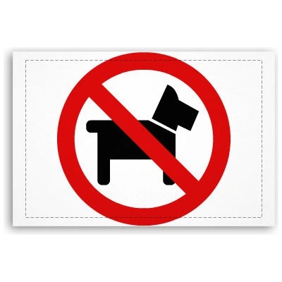 Fotoobraz 60x40 cm malý NO DOGS