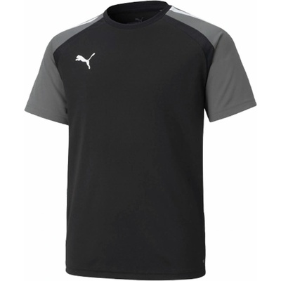 Puma TEAMPACER JERSEY JR čierna sivá biela