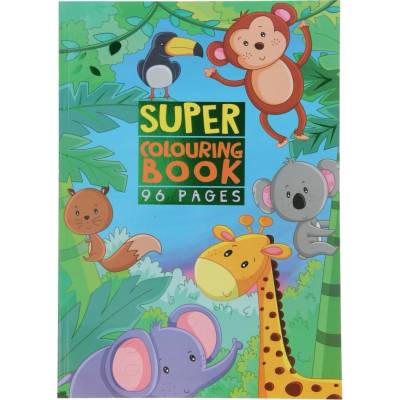 Super Omaľovánka Zvieratá Džungle Zoo Safari A4 96 strán 3