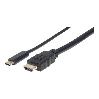 Manhattan Кабел USB Type-C към HDMI, 1 m, черен (152235)